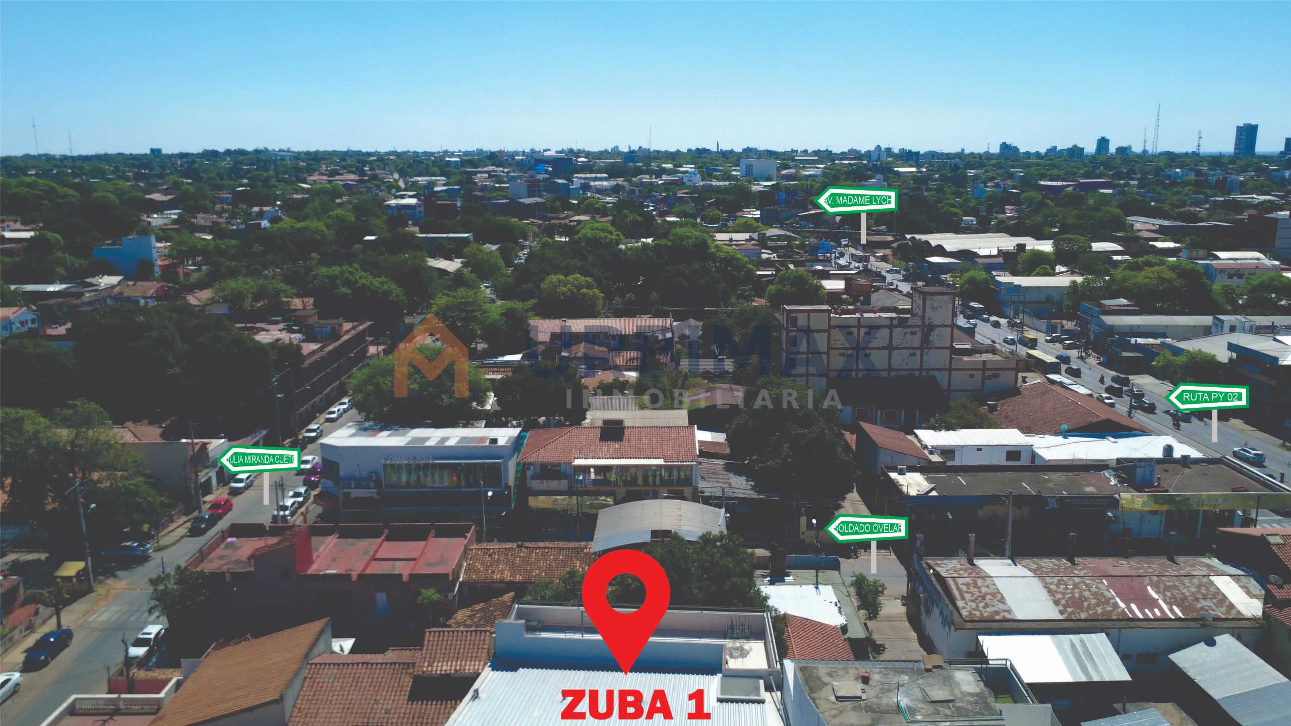 Departamento en ZUBA 1 Amoblado de 2 habitaciones y cochera en Fernando de la Mora